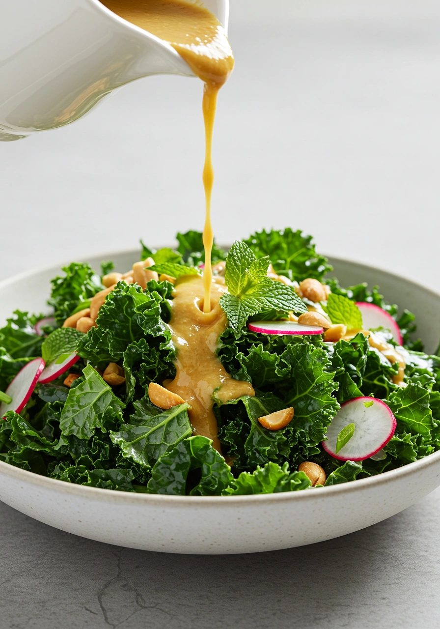 Lacinato Kale & Mint Salad with Spicy Peanut Dressing - secondary view